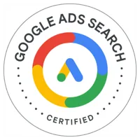 Badge de certification Google Ads Search 2026 d'Arthur Ballan, expert en référencement payant (SEA) et campagnes Google Ads à Rennes.