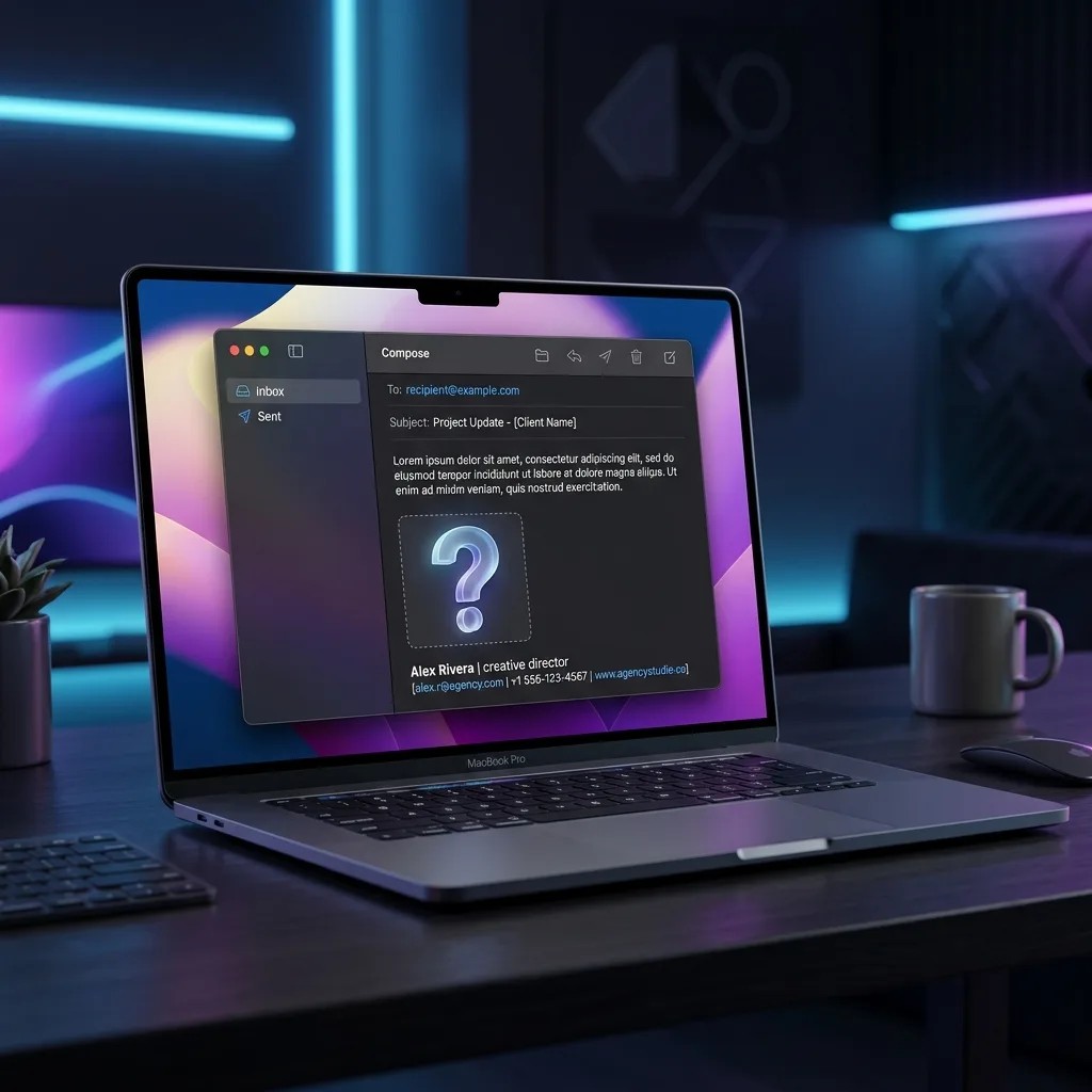 Signature Mail macOS : Pourquoi vos images s&rsquo;affichent avec un &lsquo;?&rsquo;