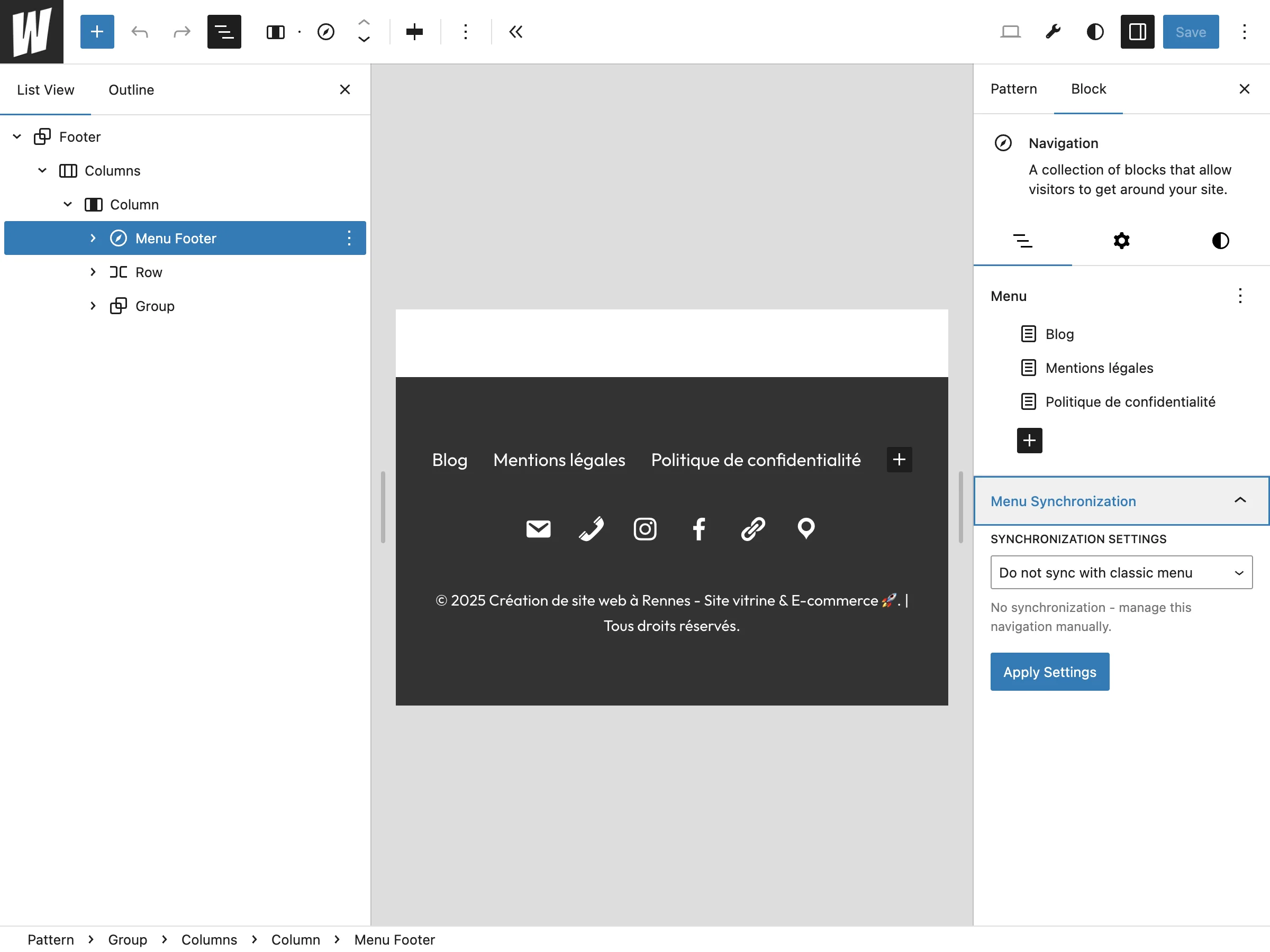 Menus WordPress : Synchronisez vos Menus Classiques avec le Bloc Navigation