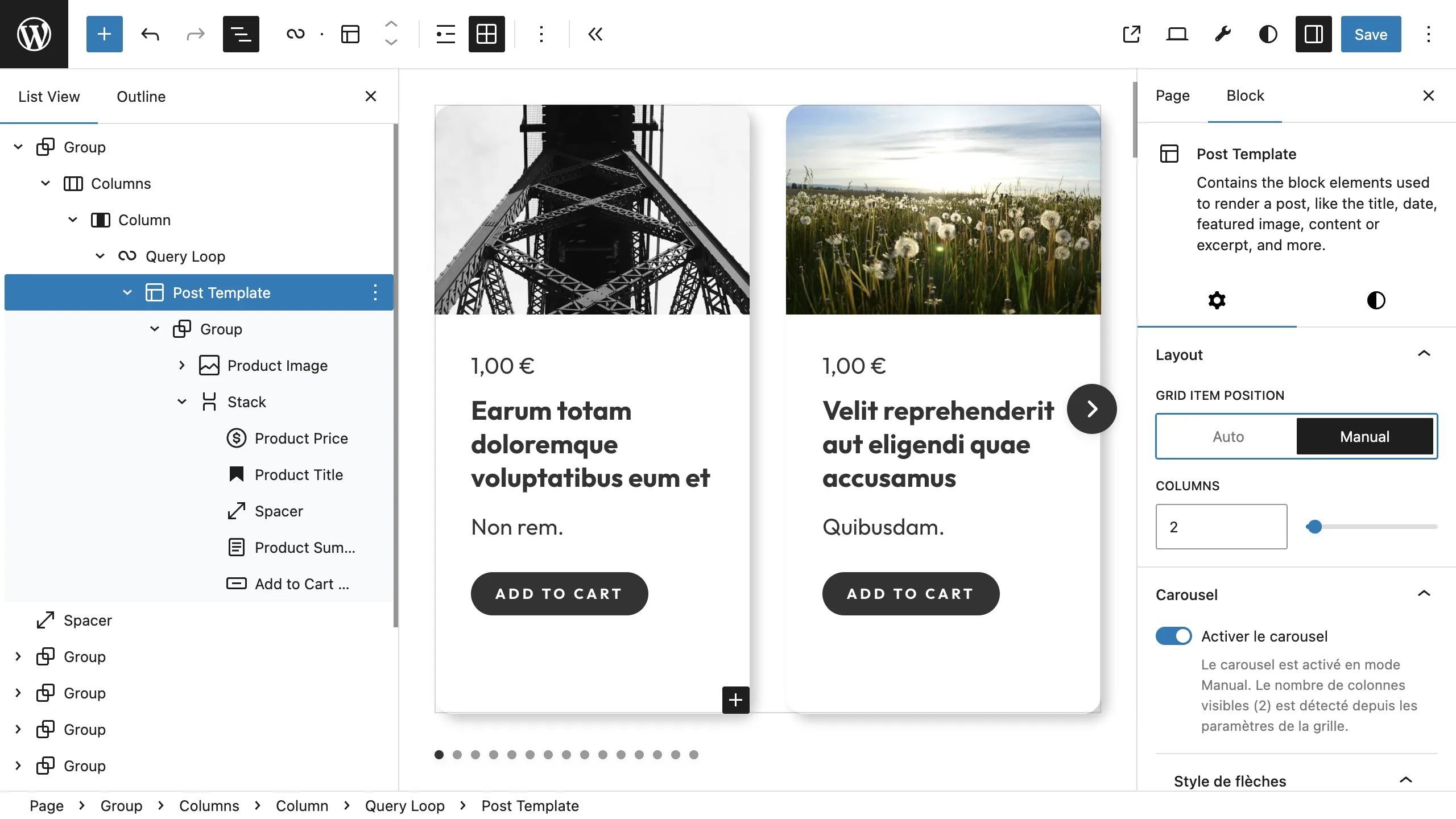 Carrousel WordPress Gutenberg : L&rsquo;Ultime Plugin & Guide
